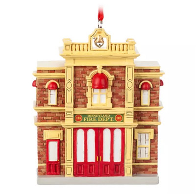 Disney Main Street U.S.A. Disneyland Fire Dept. And Walt's Apartment Ornament