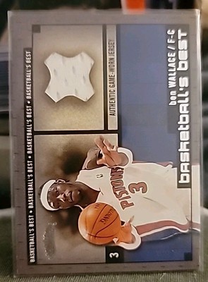 BEN WALLACE 2002-03 Fleer Showcase  Basketball's Best Jersey #NNO PISTONS