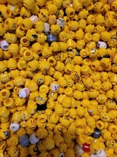 100 RANDOM LEGO MINIFIGURE HEAD LOT bulk heads