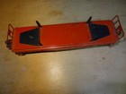 VINTAGE LIONEL O/O-27 GAUGE  6111 RED METAL FRAME FLAT CAR w/5 LOGS — photo 7