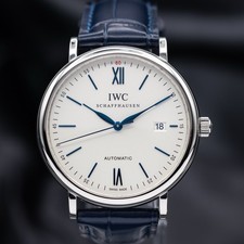 IWC Portofino Automatic 40mm White Dial Blue Hands IW356527 - 2022 Complete Set