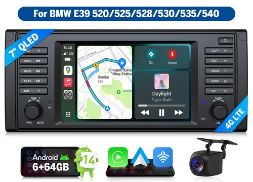 For BMW E39 1995 1996 1997 1998 1999 Android 14 8-Core Car Stereo Radio GPS WiFi - Picture 29 of 29