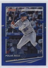 2020 Panini Donruss Nickname Variation Holo Blue Pete Alonso (Polar Bear) 10ou