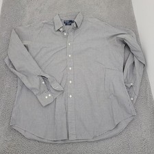 Polo Ralph Lauren Mens Shirt 17.5 36/37 Multicolor Small Check Button Front
