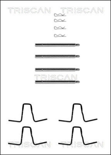 ZubehöRsatz Scheibenbremsbelag Triscan 8105 231216 FüR Mercedes W115 123 W123 SL-image