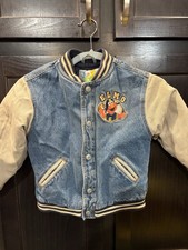 Vintage Sesame Street 5T Denim Letterman Jacket Vintage / 80s / Sesame Street 