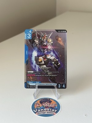 Gundam ST01-001 LR Gundam Card Game Near Mint