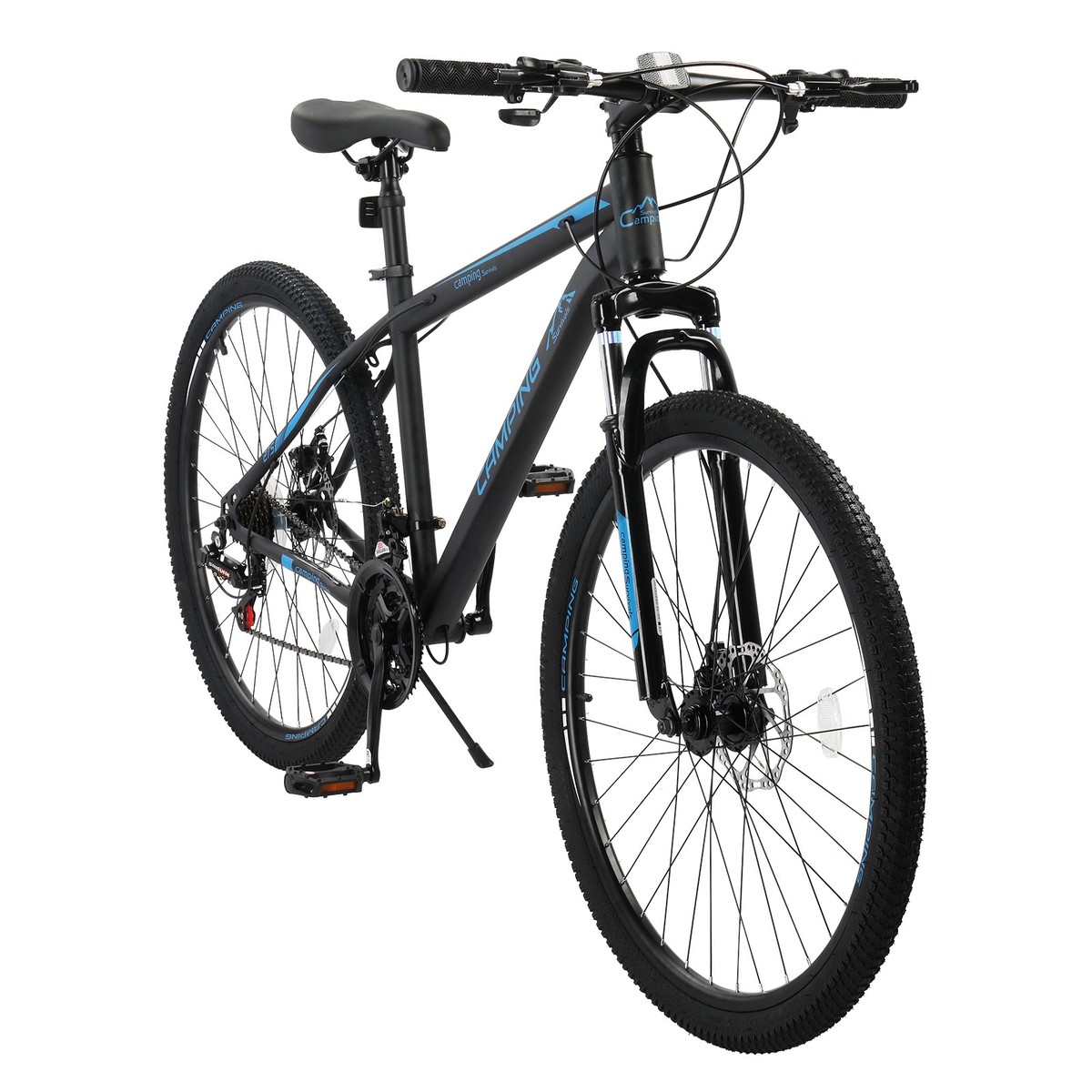 CamPingSurvivals 27.5in High Carbon Steel 21 Speed Folding