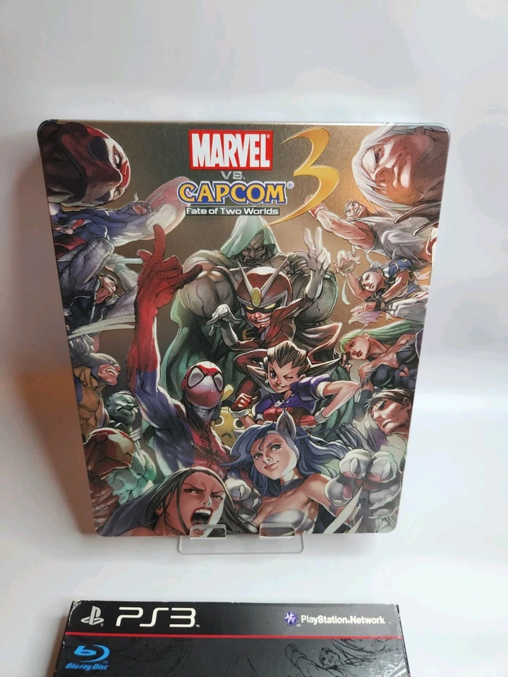Marvel vs. Capcom 3: Fate of Two Worlds Special Edition PS3 Steel Book  Nice CIB - Image 2 of 4