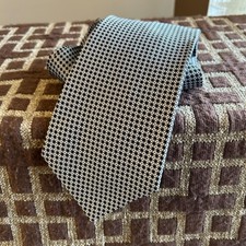 Brooks Brothers Makers Tie Mens Black White Geometric Squares 100 Silk