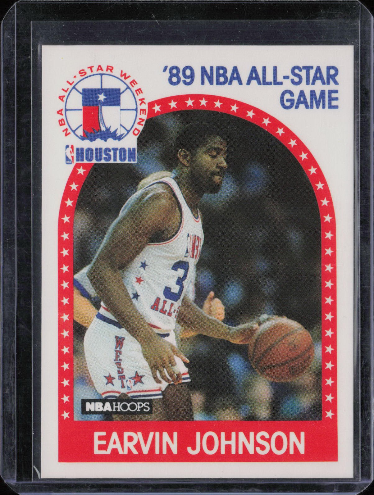 1989-90 Hoops All-Star Panels Perforated #166 Magic Johnson