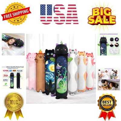 Long Cat Plush 5 Sizes, 120% Extra Filling Giant Plushness Kids Body Pillow, ...