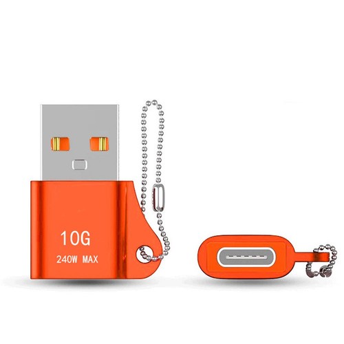 Funktioneller und stilvoller USB A auf C Adapter aus Aluminiumlegierung mit Schl - Bild 8 von 26