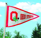 Ohio State University Buckeyes Premium 3x5 Flag Banner, Pennant Design,.