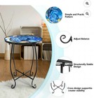 2 Pc Patio Side Table Set With Ocean Scene, 10”x14.5” — photo 3