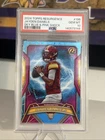 2024 Topps Resurgence - Jayden Daniels #196 Sky Blue & Pink Shock Refractor (RC)