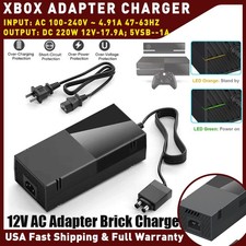 For XBOX Microsoft ONE Console AC Adapter Brick Charger Power Supply Cord Cable