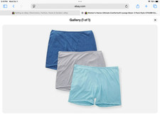 Hanes Ultimate Comfortsoft women  s fitted boxer 3-pack underwear size 6 M NWT