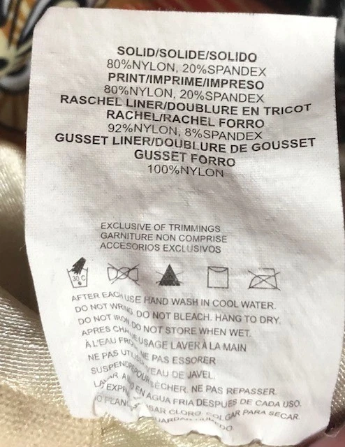 Vestido de maiô It Figures coxas finas 24W peça única preto com várias cores ~EUC~ - Imagem 4 de 4