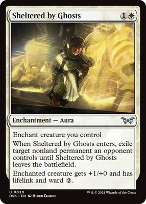 Sheltered by Ghosts - Duskmourn: House of Horror - 30 - NM - MTG