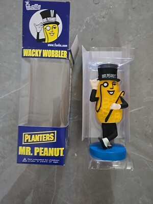 PLANTERS MR. PEANUT 7” FUNKO WACKY WOBBLER Nodder Bobble Head