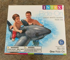 intex great white shark pool float