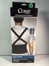 CURAD PERFORMANCE SERIES 1-BACK SUPPORT WITH SUSPENDERS (NEW & IN BOX) (MEDIUM)