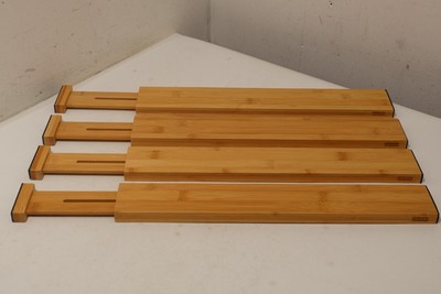 KESPER 1707413 Schubladenteiler längenverstellbar 45,5 bis 55 cm Set,4 (14445/A4B3