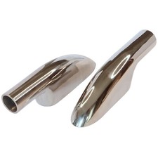 Handrail End Fitting, For  Parallel Rail Surface Mount Low Profile 316 Stainless