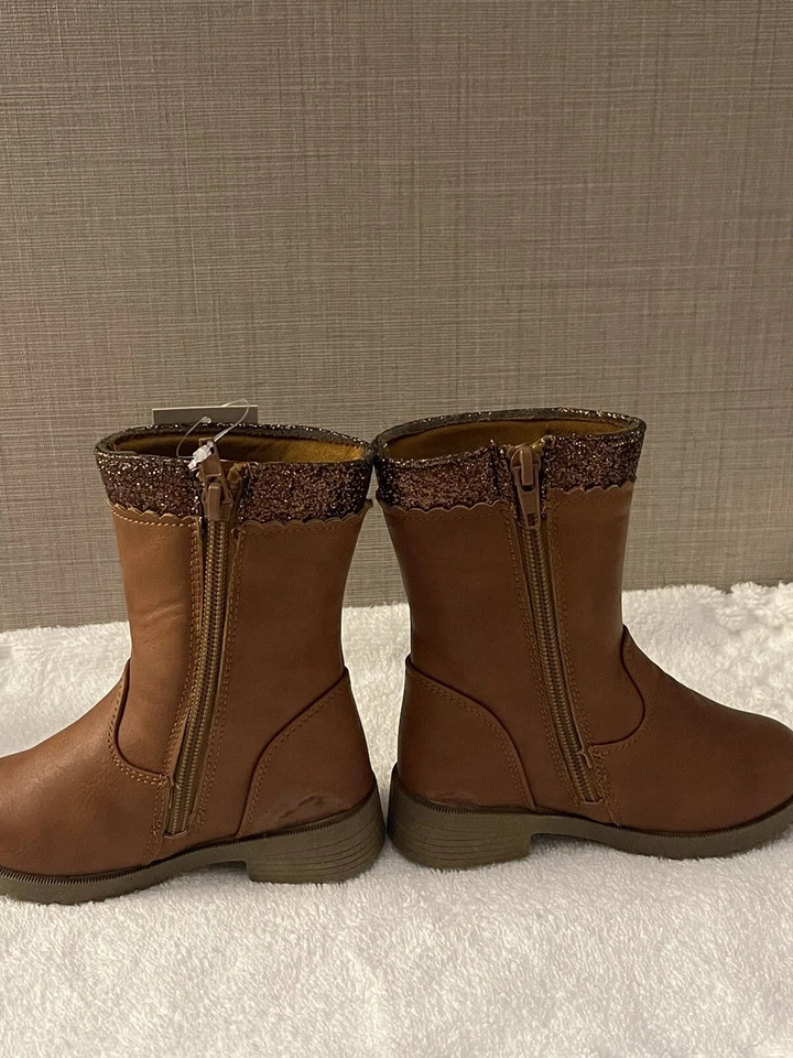 Bota con cremallera de oso resistente para niños pequeños, imitación cuero talla 6 marrón NUEVA CON DEFECTOS Foto 4 de 4