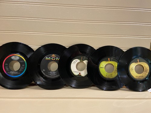 BEATLES - (LOT 5) Hey Jude/Something/Get Back/ My Bonnie/Winding Rd 45rpm Ex+
