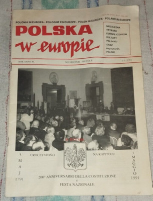 1991 III/V - POLSKA W EUROPIE - ROK XL - POLNISCHES BULLETIN - MIESIECZNIK