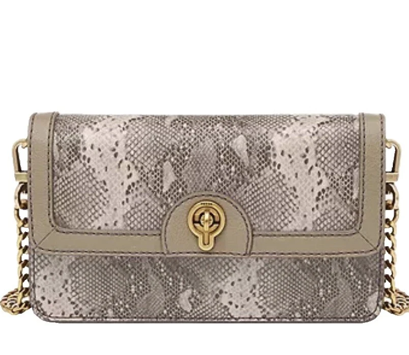 Сумки и сумочки через плечо с анималистичным принтом Fossil для женщин