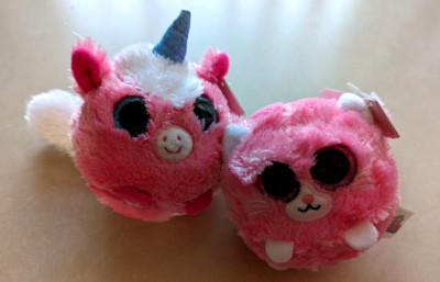 NEW Amazing Squishee Plushies Whiskas Pink Cat Pink Unicorn Believe born 1/1