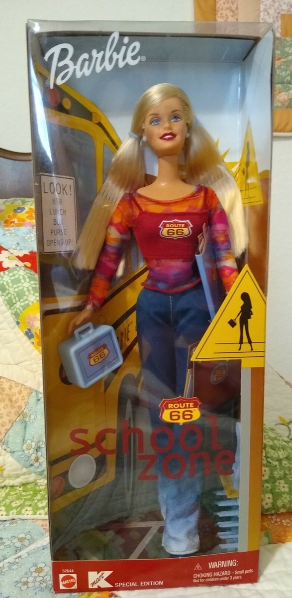2001 Route 66 SCHOOL ZONE Barbie Doll KMart Special Edition #52644