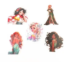 Vintage Anime Princess Stickers Phone Case Stickers Journal Diary Arts DIY