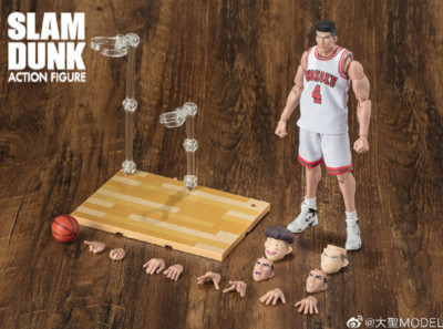 New Dasin Model 1/10 SLAM DUNK NO:4 Akagi Takenori Action Figure Fast Shipping