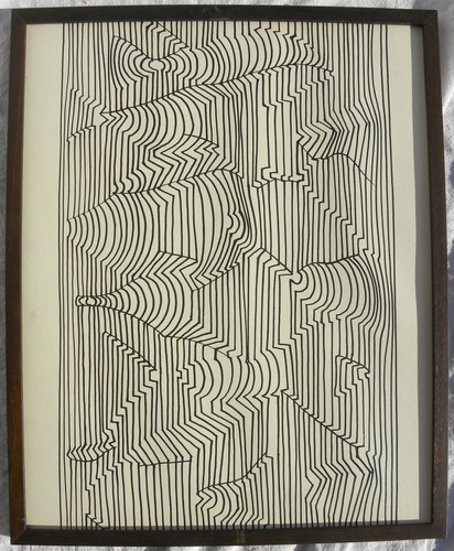 Victor VASARELY (Pécs 1906-Paris 1997) NAISSANCES Serigr 36x29 Editions Griffon - Foto 3 di 7
