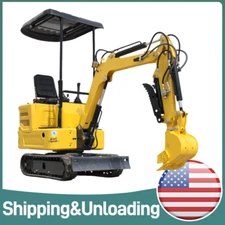 Mini Excavator 1 Ton 13.5hp Mini Digger Crawler Track Gas EPA Engine USA Stock