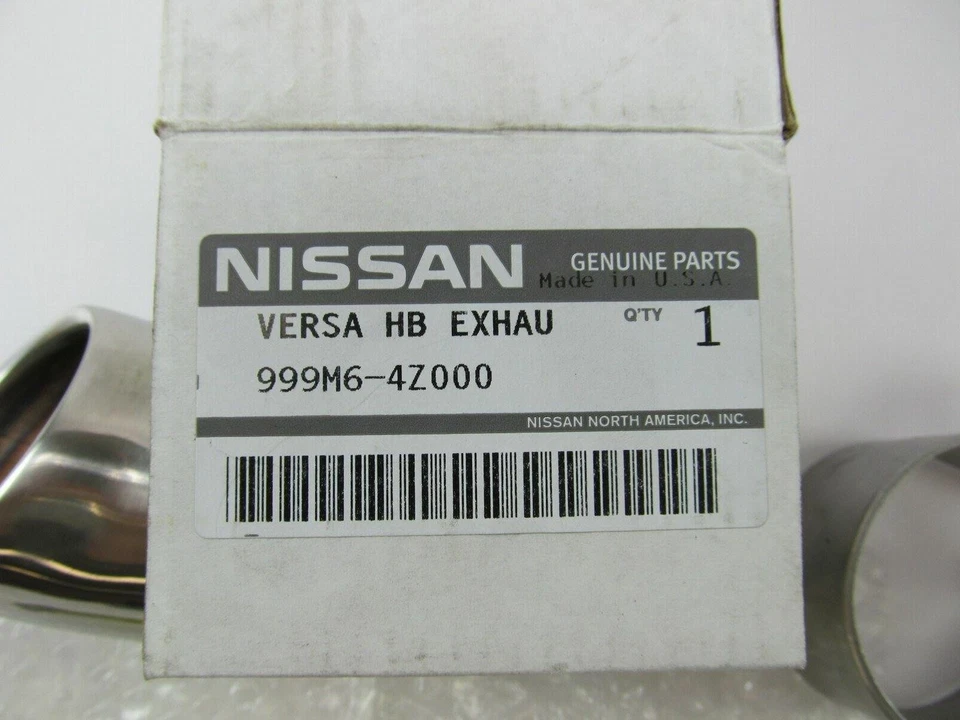 Punta de escape de acero inoxidable cromada OEM para Nissan Versa 999M6-4Z000 2013-2015 Foto 4 de 4