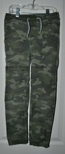 GAP Kids Boys Jogger Green Camo Elastic Waistband Pants Size L Regular