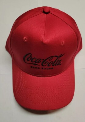 Coca-Cola Zero Sugar Embroidered Logo  Baseball Cap Adjustable Hat. Brand New