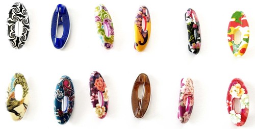 Confezione 12 Spille Spille Sciarpa Clip Assortite Ovali Spilla di Sicurezza per Bloccaggio Sicuro - Foto 2 di 2