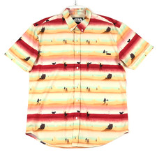 RSVLTS Star Wars Madalorian Shirt Mens L Layers Short Sleeve Button Yoda EUC