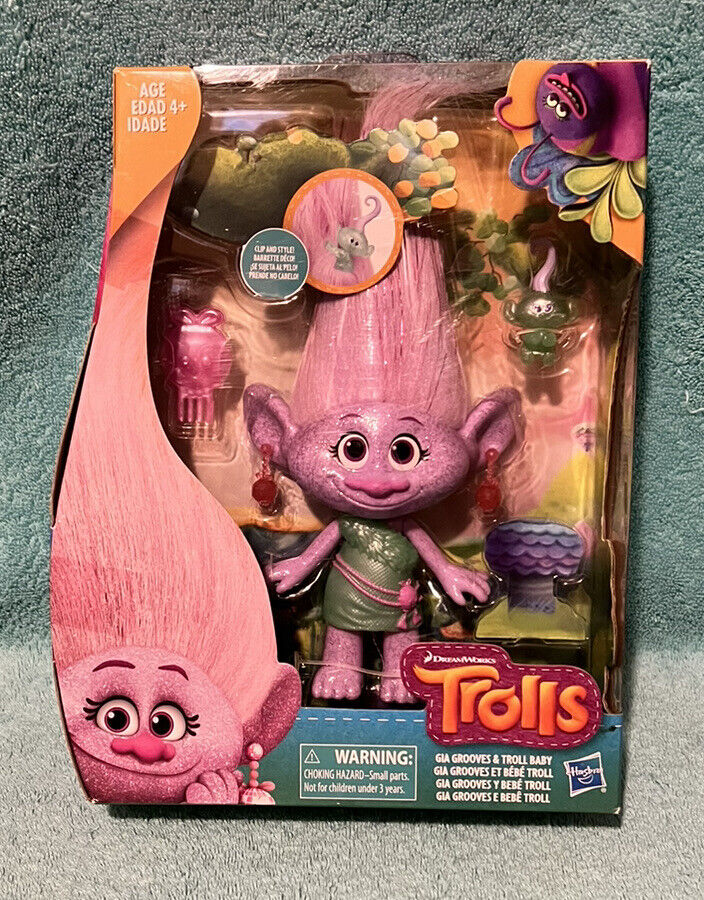 Hasbro 2015 DreamWorks Trolls Gia Grooves and Poppy Doll Set Figures  Beautiful