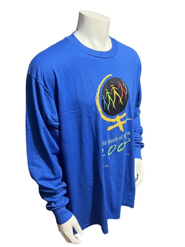 Vintage World March Of Womens International Women's Day T-Shirt XXL 2XL Y2K 2000 - Picture 4 of 13