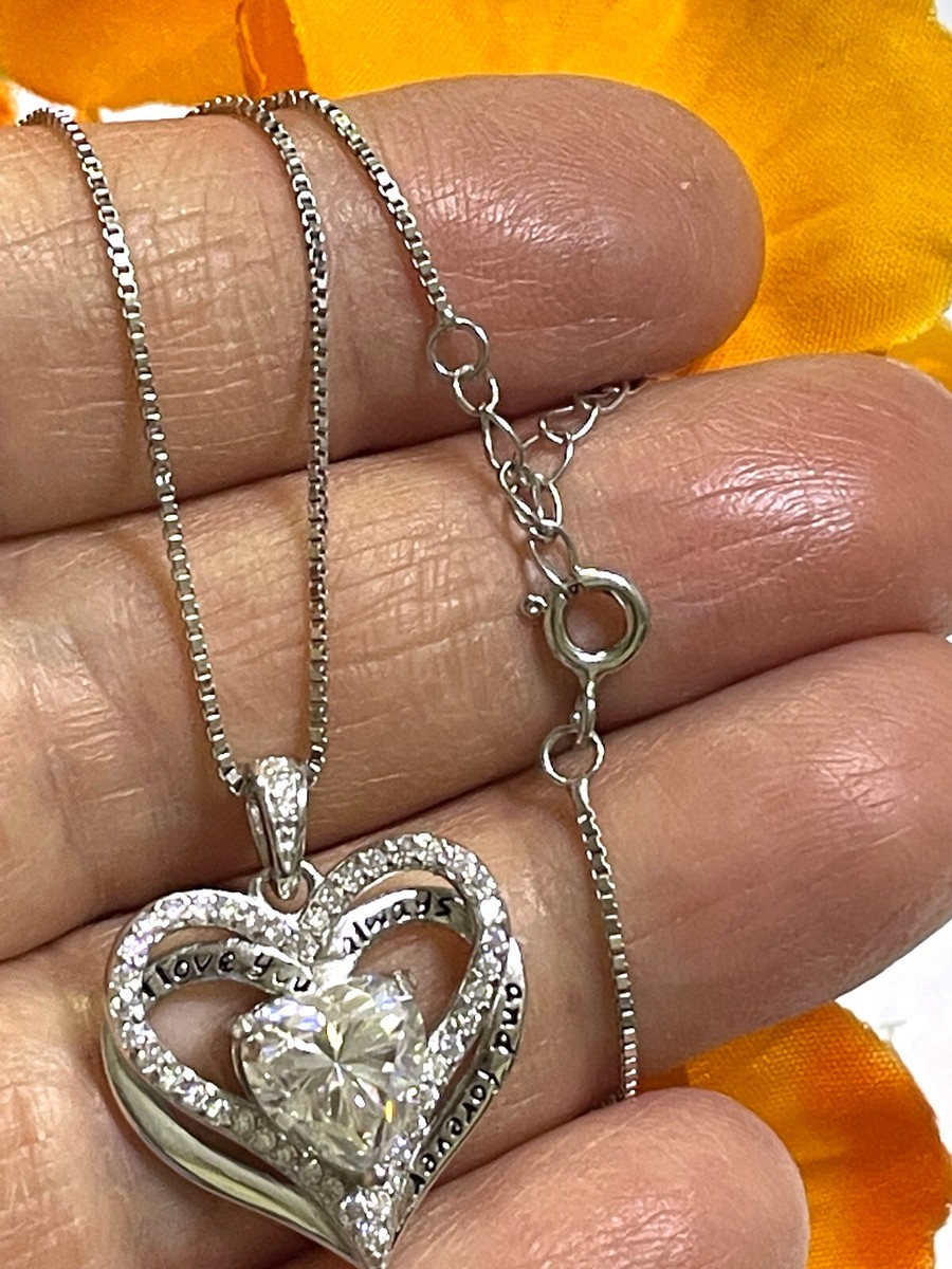 carat Diamond Necklace Pendant Diamond Jewelry Love You always