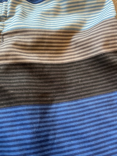 Art Class Swim Trunks Shorts Cargo Pocket Grey Blue Striped Boys 6 Adjustable - Picture 12 of 12