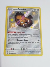 GALARIAN STUNFISK SV088/SV122-  Rare Shining Fates Pokemon Card 