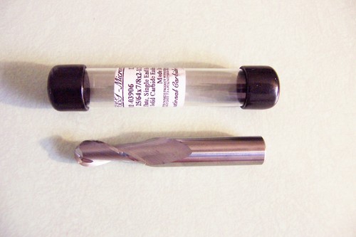Nuovo - Parte fresa a sfere in carburo a 2 flauti 25/64" # 302-03906 Micrometal - Foto 1 di 3